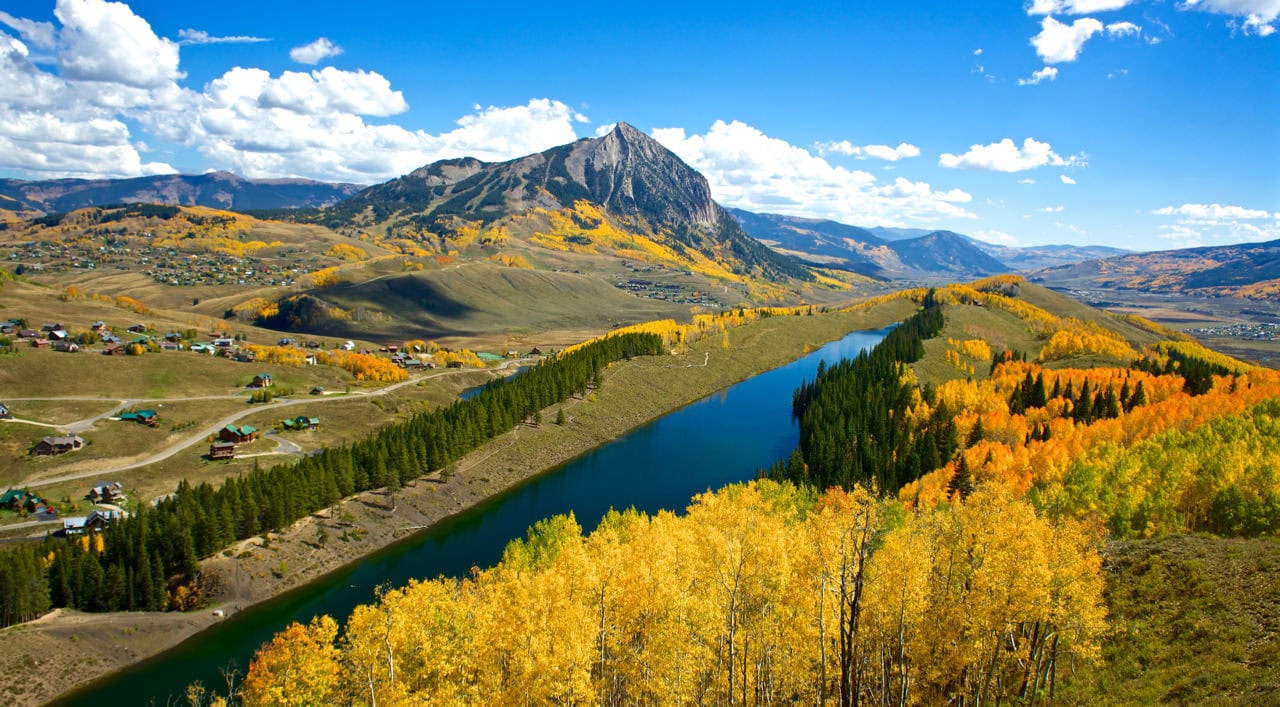 Crested Butte services: Long Lake aerial view