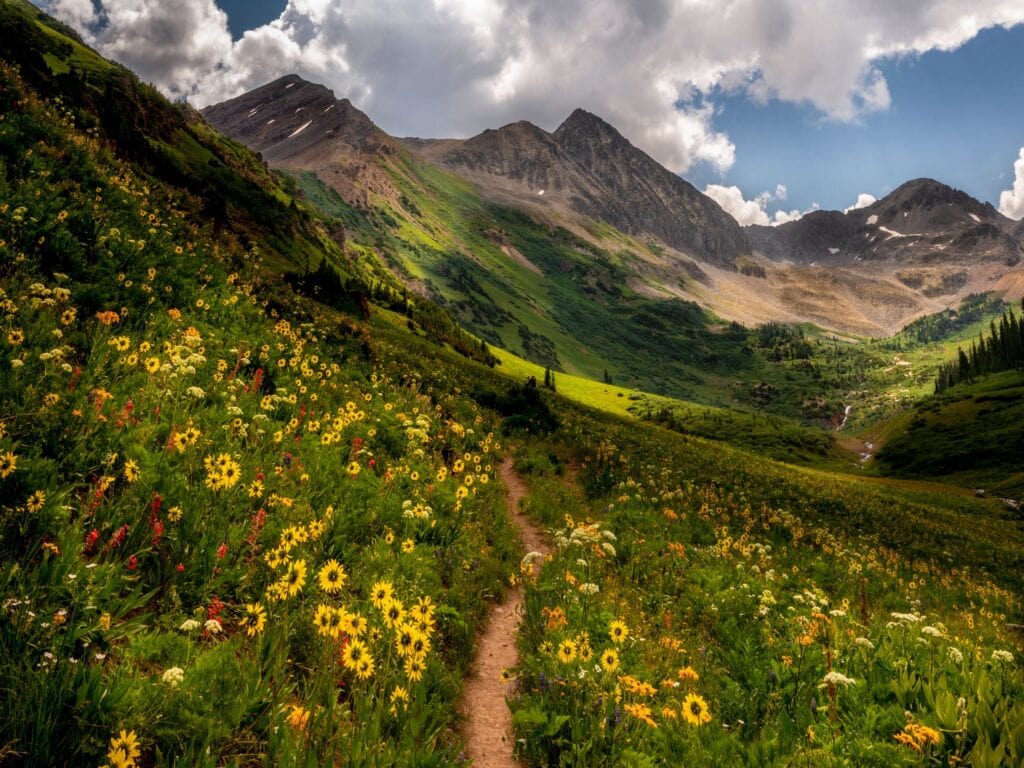 Rustler Gulch trail near Crested Butte, Colorado