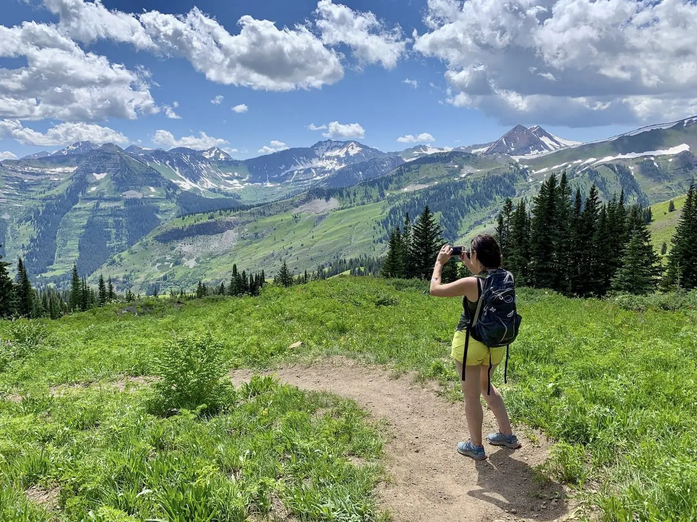Stopping for the view on Trail 403