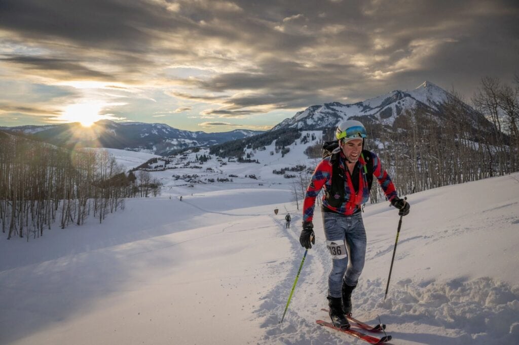 Gothic Mountain Tour, morning light on Mt. Crested Butte, photo courtesy Crested Butte Nordic