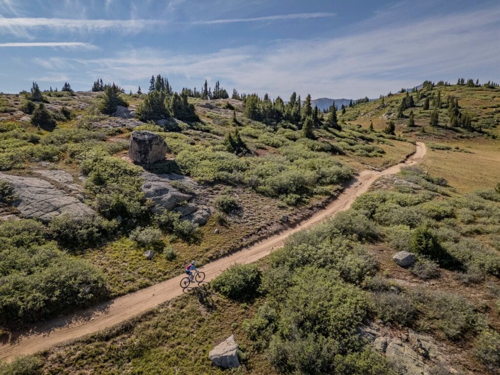 Grand Traverse Mountain Bike, high alpine near Taylor Pass, photo courtesy Crested Butte Nordic